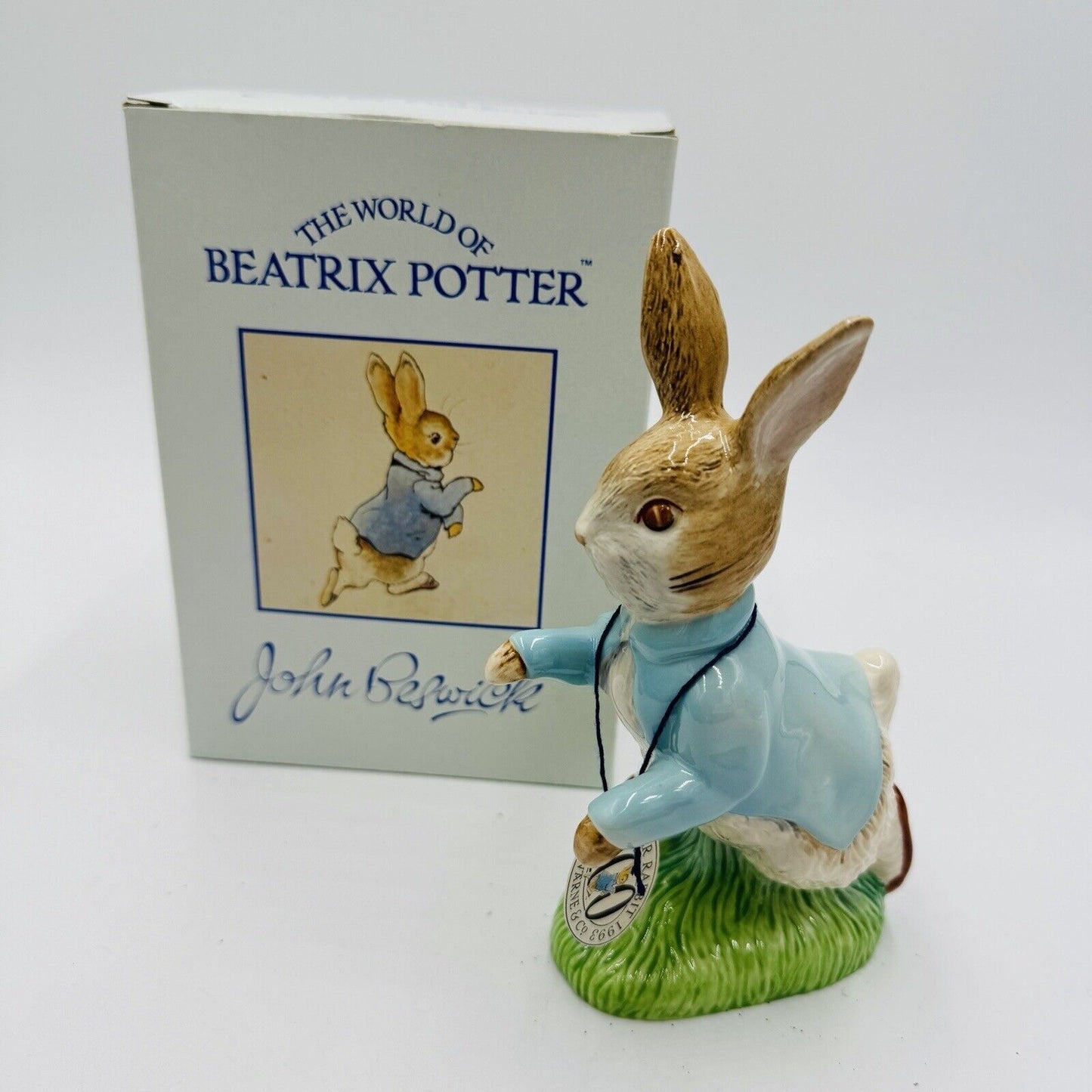 Vintage John Beswick Peter Rabbit 6.5” Porcelain 100 Figurine