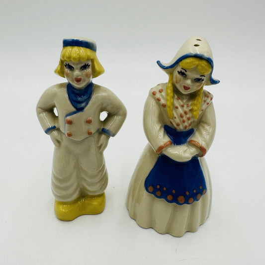 Vintage Ceramic Arts Studio Dutch Boy and Girl Salt And Pepper Shakers Holland