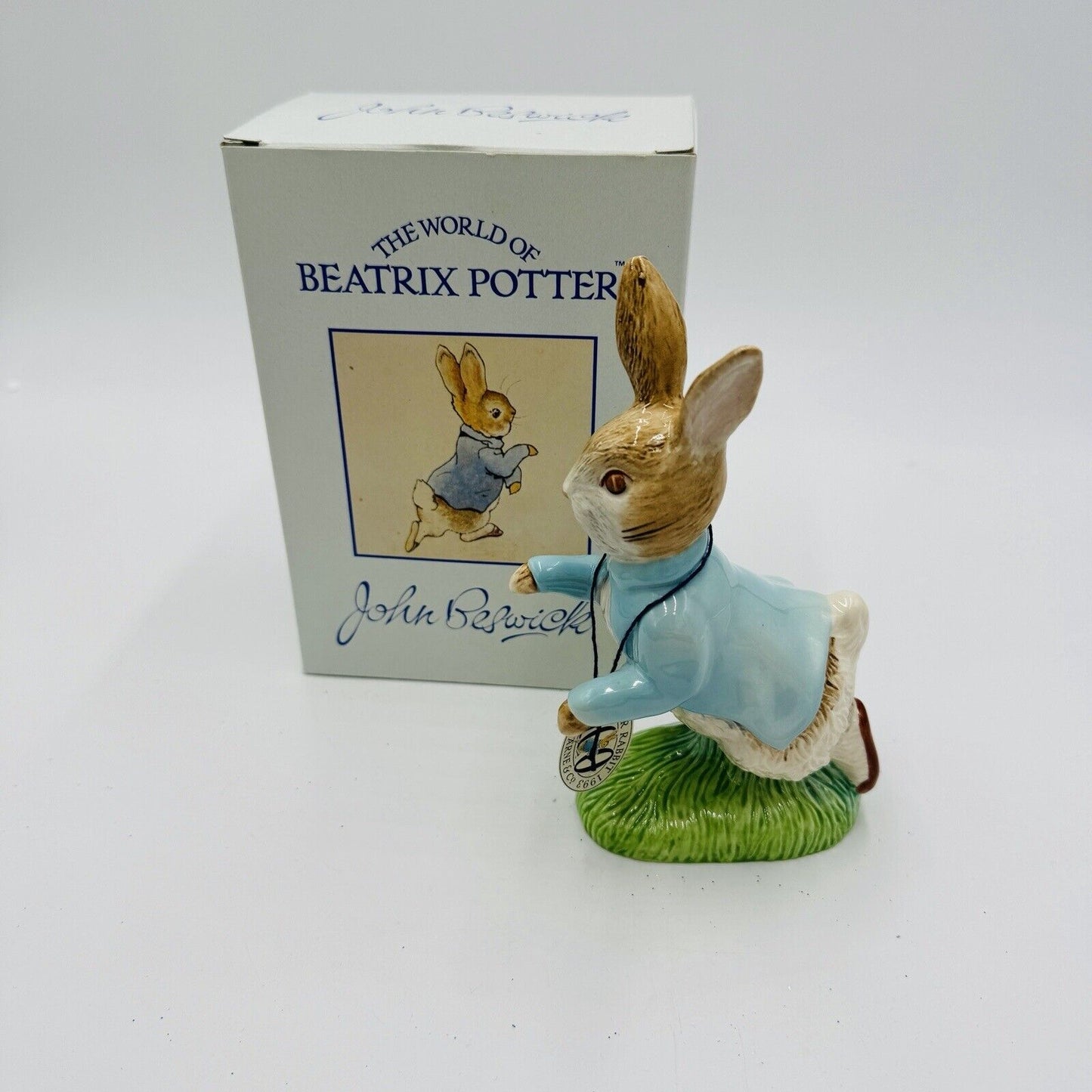 Vintage John Beswick Peter Rabbit 6.5” Porcelain 100 Figurine