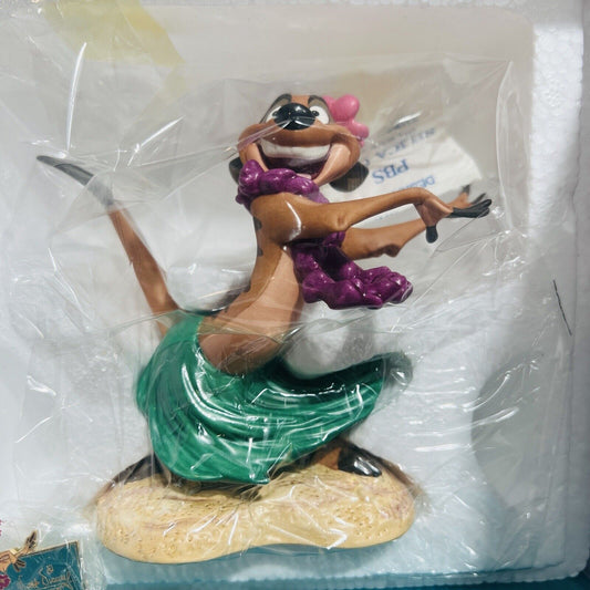 Disney WDCC Timon Luau Lion King Figurine 1998 Membership COA Pin Classics